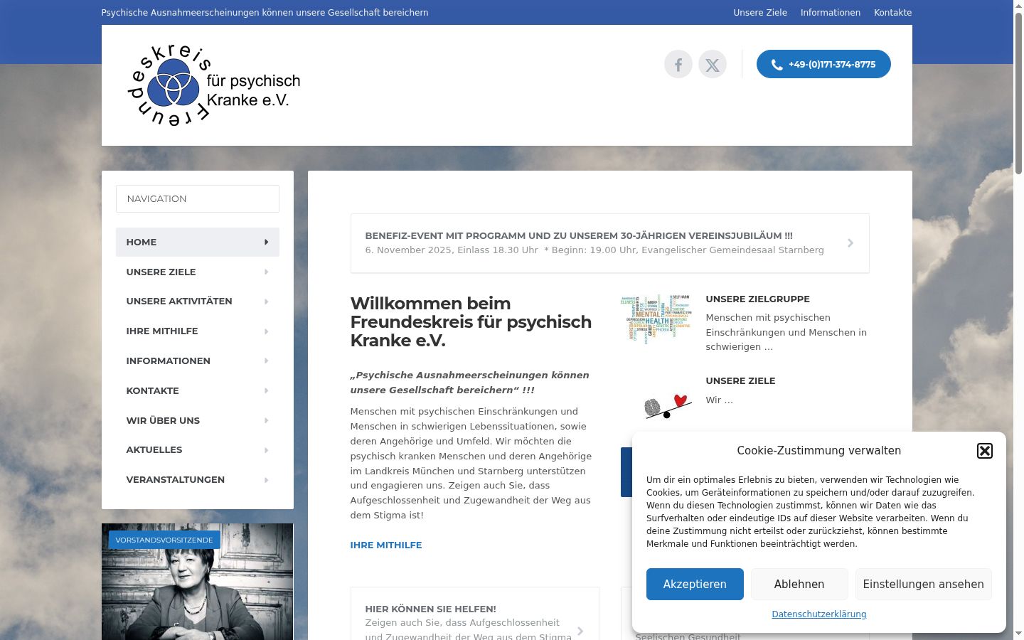 Sutikimo reklamjuostės, rodytos prieš bet kokią sąveiką, ekrano kopija