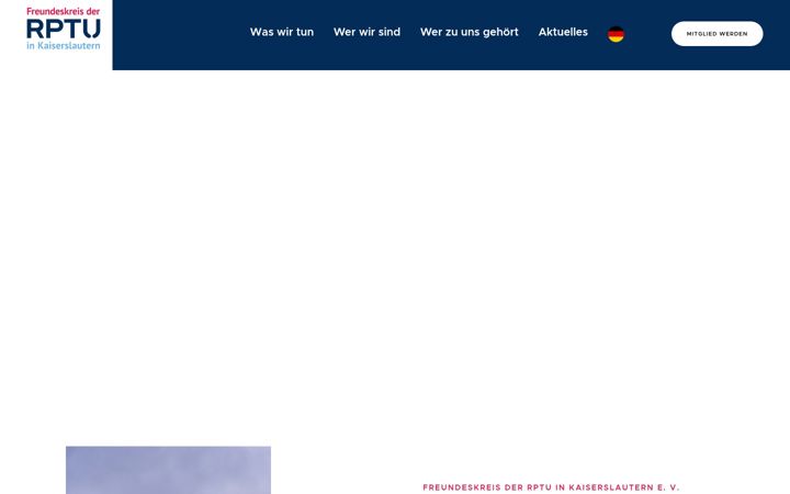 Screenshot of freundeskreis-rptu.de