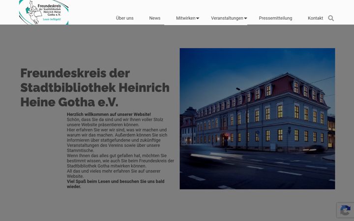 Ekrano kopija freundeskreis-stadtbibliothek-gotha.de