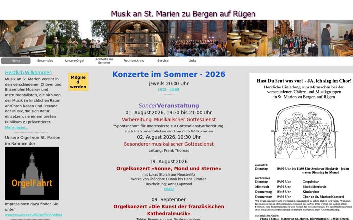 Posnetek zaslona freundeskreis-stmarien-bergen.de