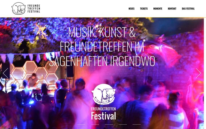 Screenshot of freundetreffen.camp