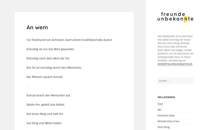 Screenshot of freundeunbekannte.de