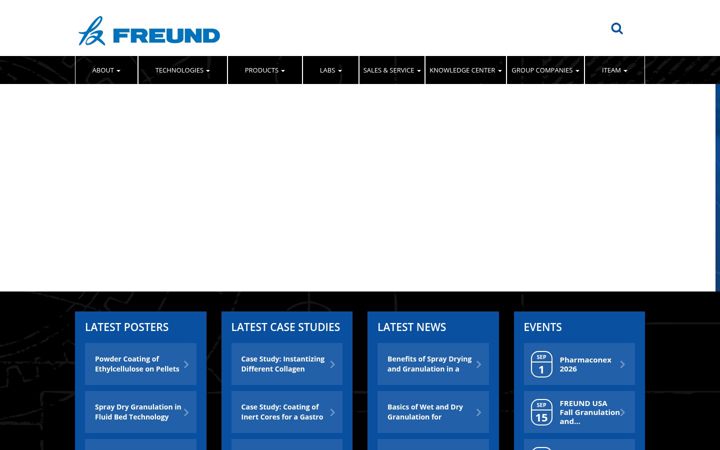 Screenshot of freundglobal.com
