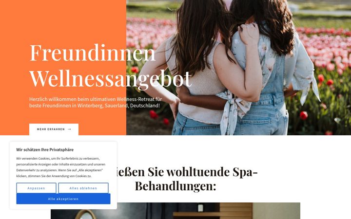 Captură de ecran a freundinnen-wellnessangebot.info