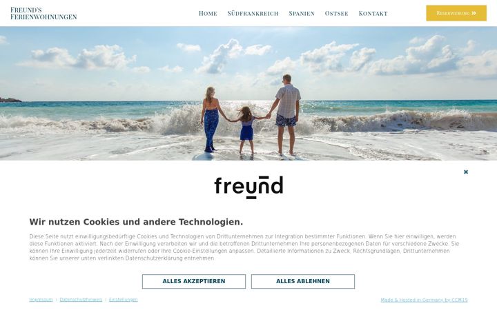 Screenshot of freunds-ferienwohnungen.de