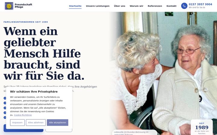 Screenshot of freundschaft-pflege.de