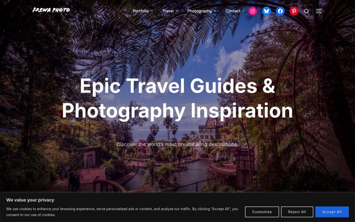 Screenshot of frewaphoto.com