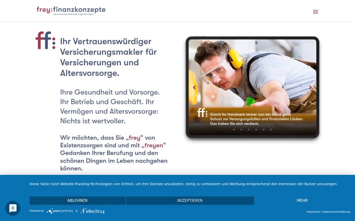 Screenshot of frey-finanzkonzepte.de