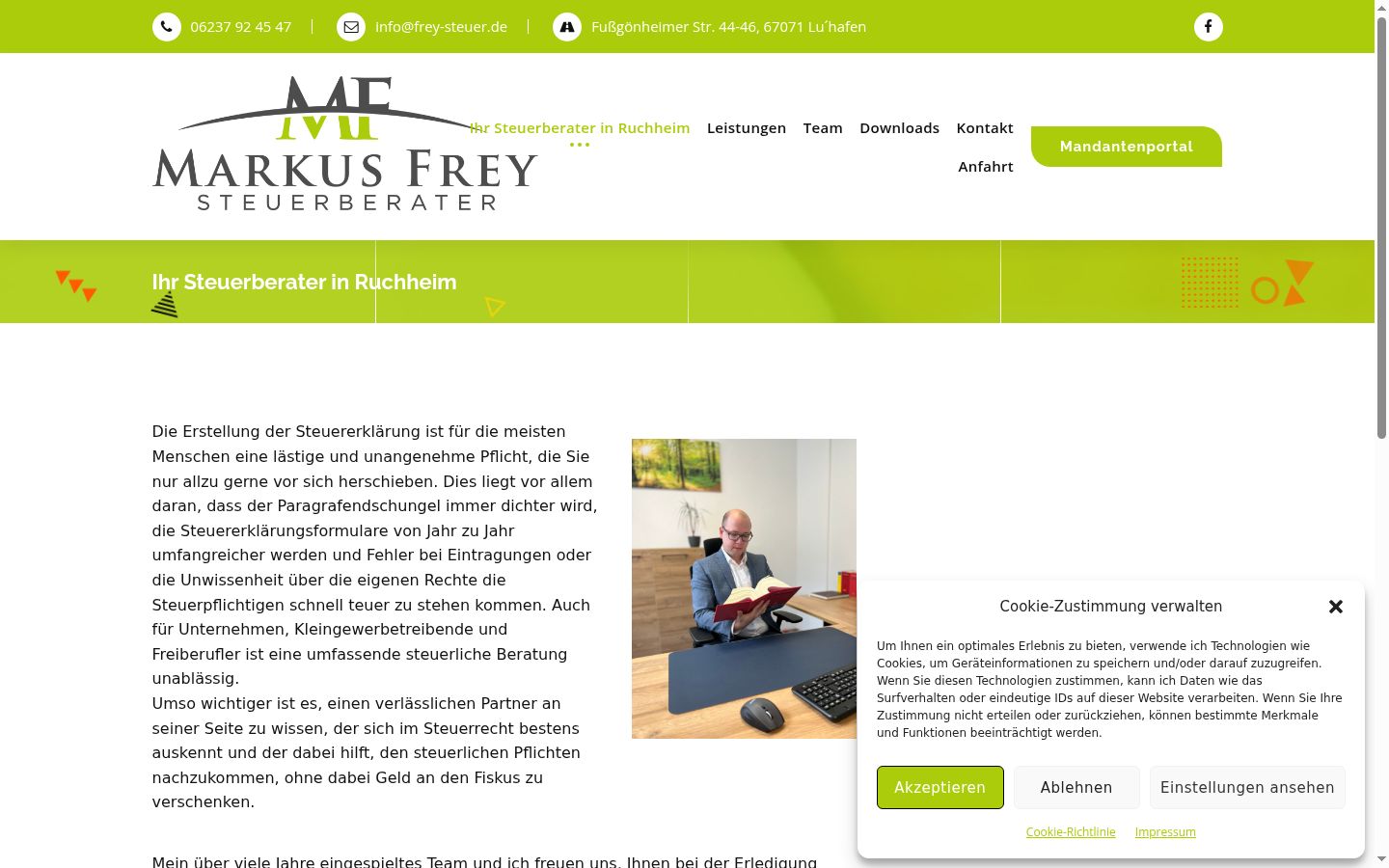 Skjermbilde av samtykkebanneret slik det vises før noen interaksjon