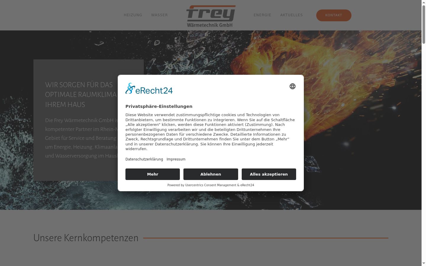 Sutikimo reklamjuostės, rodytos prieš bet kokią sąveiką, ekrano kopija