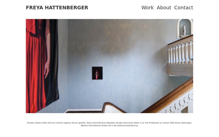 Screenshot of freyahattenberger.de