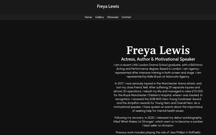 Zrzut ekranu freyalewis.com