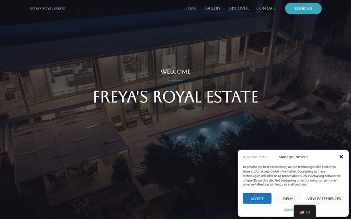 Screenshot of freyasroyalestate.gr