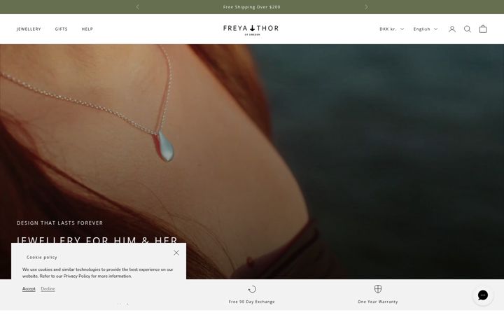 Screenshot of freyathor.com