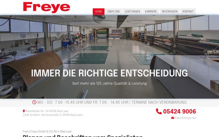 Screenshot of freye.net