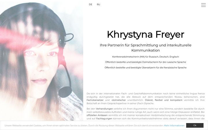 Posnetek zaslona freyer-translation.de