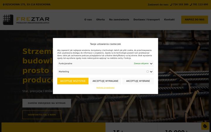 Screenshot of freztar.pl