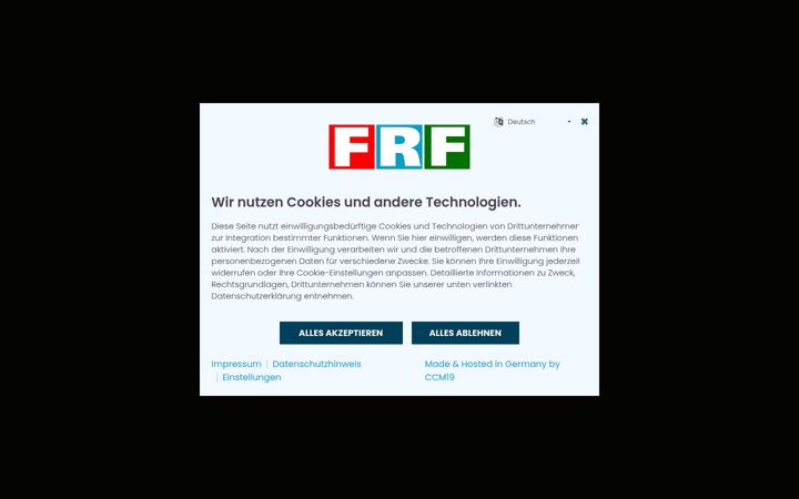 Screenshot of frf1.de