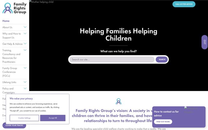 Screenshot of frg.org.uk