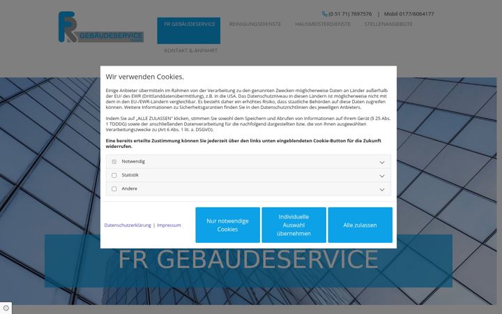 Screenshot of frgebaeudeservice.de