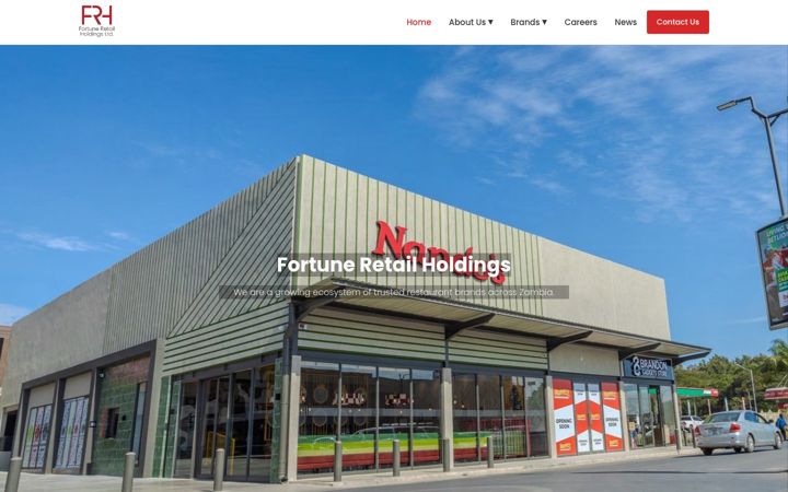 Screenshot of frh.co.zm