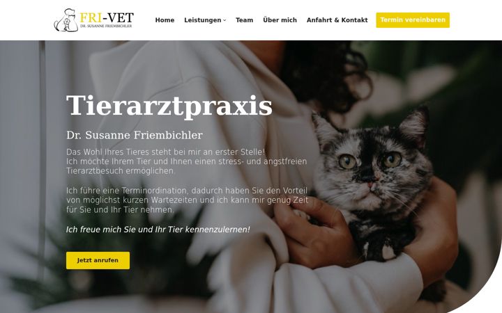 Snímek obrazovky fri-vet.at
