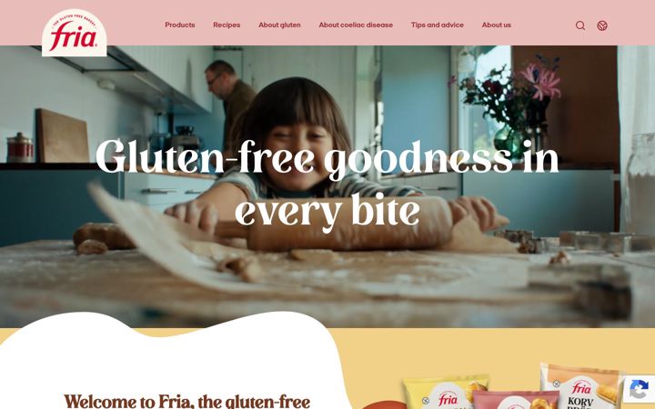 Capture d'écran de friaglutenfree.com