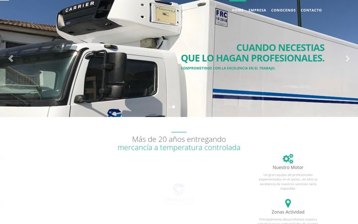 Screenshot of frialsalogistica.com