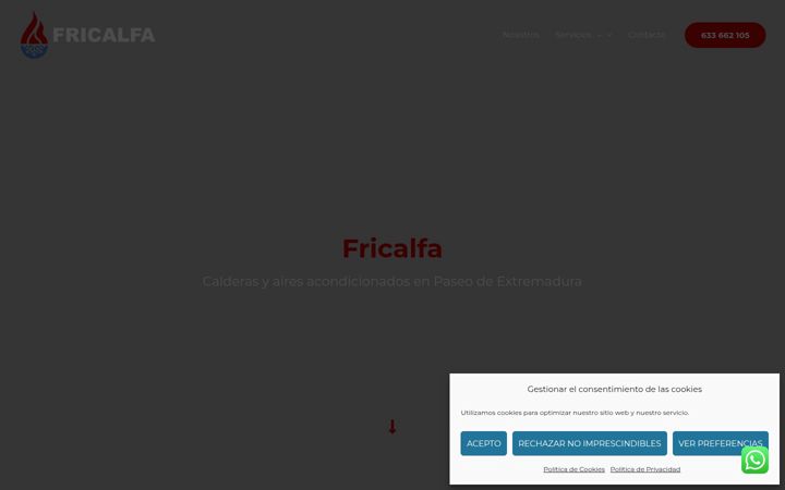 Screenshot of fricalfa.com