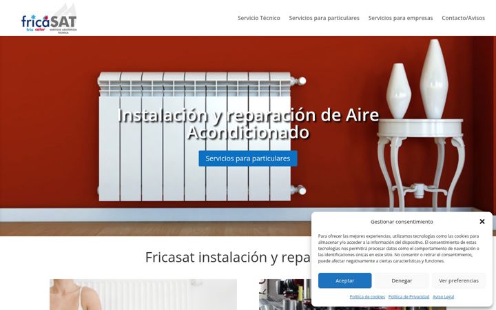 Screenshot stránky fricasat.es