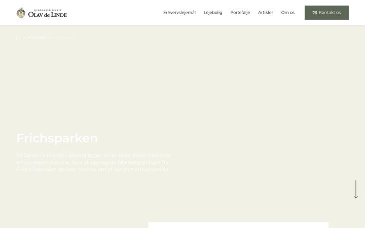 Screenshot of frichsparken.dk