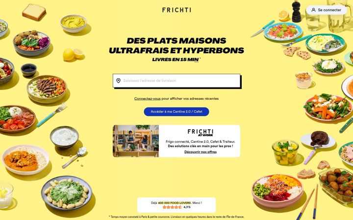 Screenshot of frichti.co