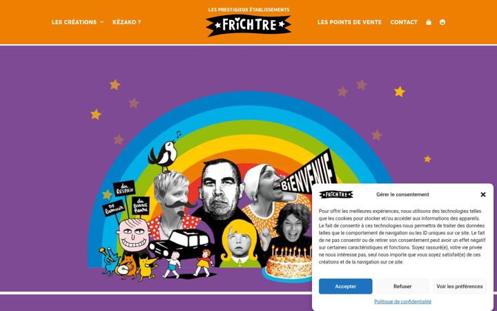Screenshot of frichtre.fr
