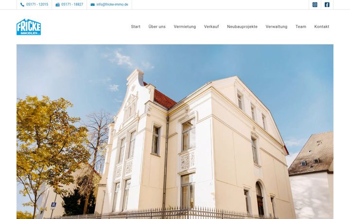 Snimka zaslona za fricke-immo.de