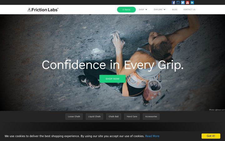 Screenshot of frictionlabs.de