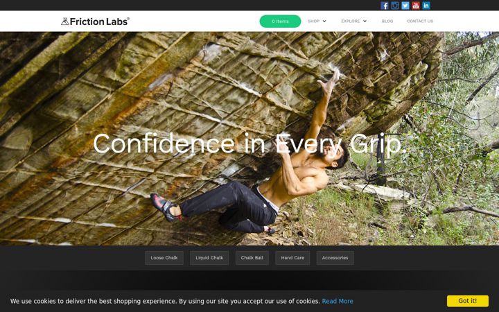 Screenshot of frictionlabs.fr