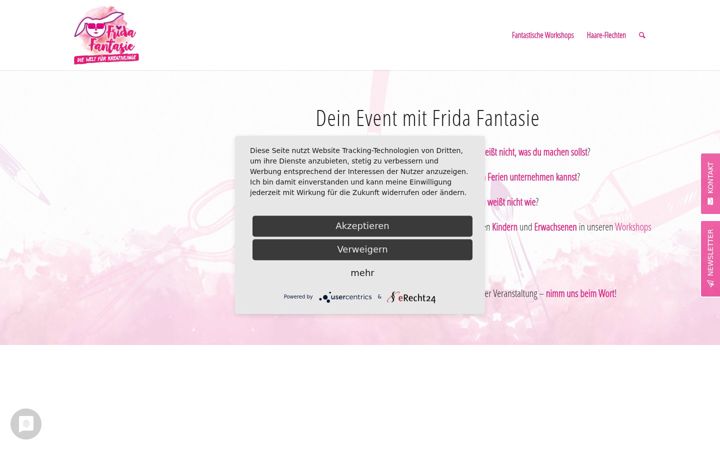 Screenshot of frida-fantasie.de
