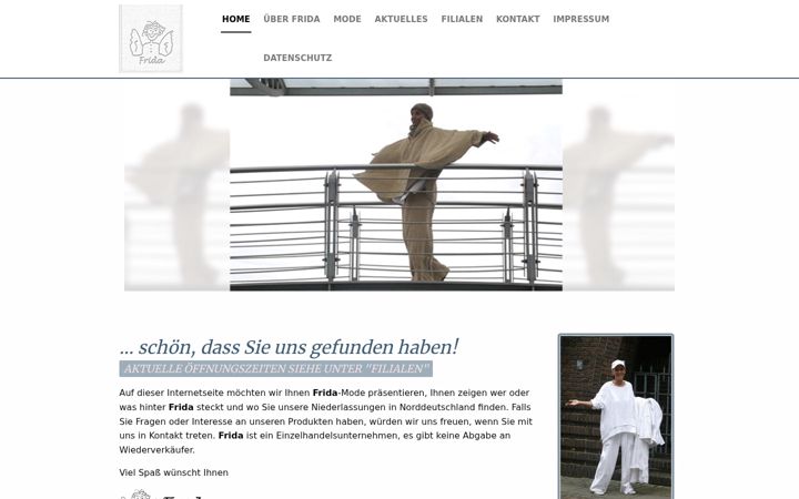 Screenshot of frida-mode.de