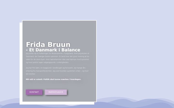 Screenshot of fridabruun.dk