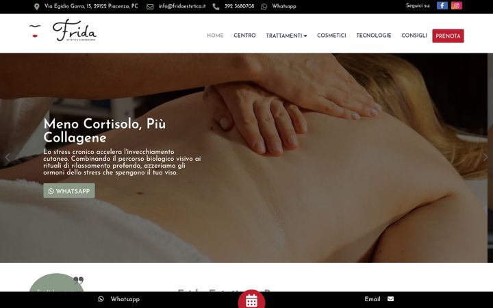 Captura de pantalla de fridaestetica.it