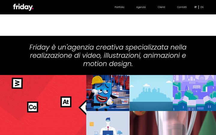 Captura de pantalla de fridaycreative.it