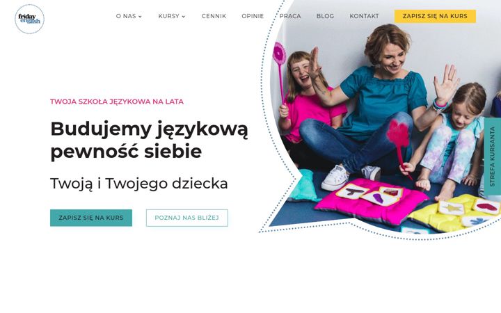 Screenshot of fridayenglish.com