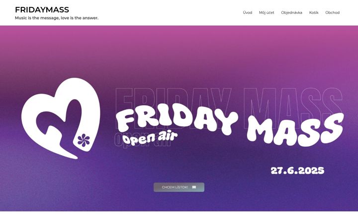 Screenshot of fridaymass.com
