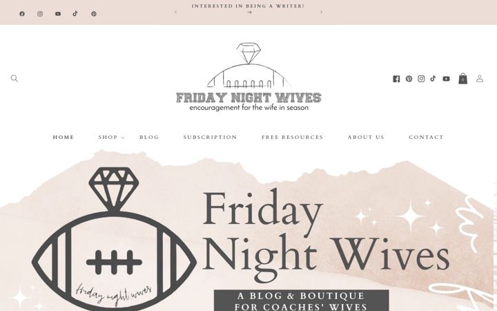 Screenshot of fridaynightwives.com