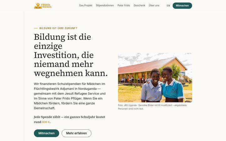 Screenshot of fridosfriends.de