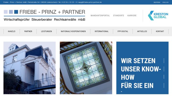 Ekrānuzņēmums no friebe-prinz-partner.de