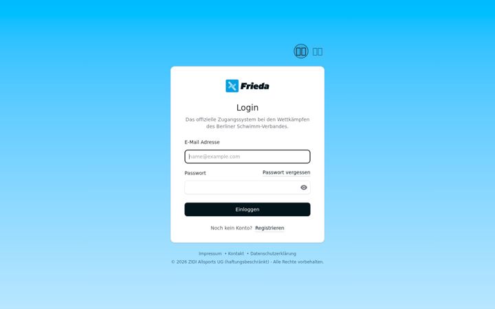 Screenshot of frieda.app