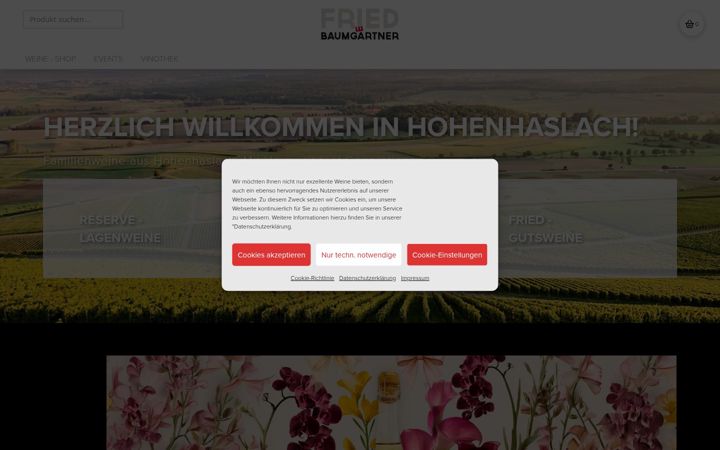 Screenshot of friedbaumgaertner.de