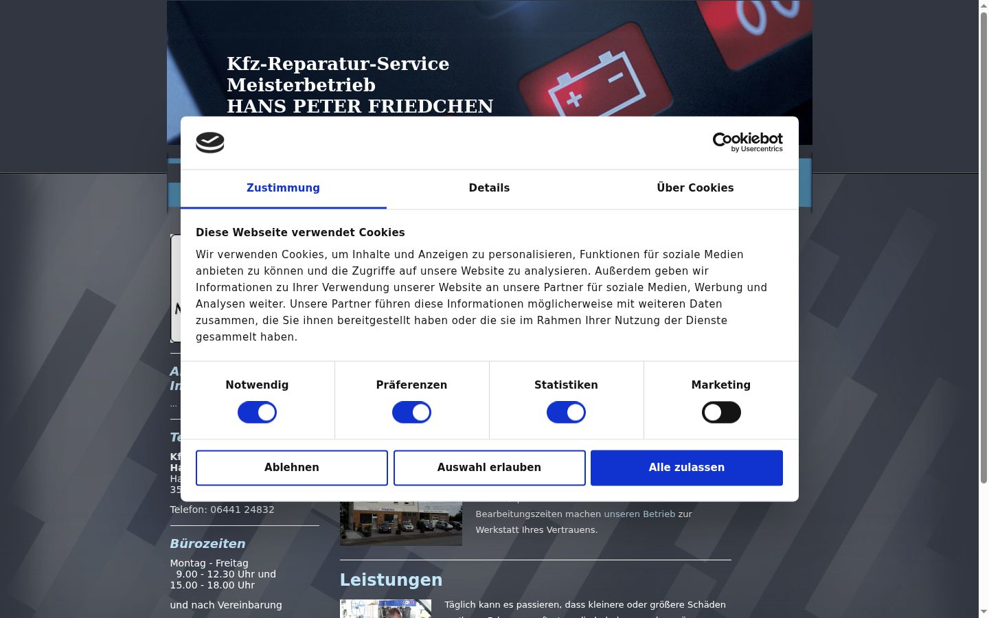 Ekrānuzņēmums ar piekrišanas baneri, kas tika rādīts pirms jebkādas mijiedarbības