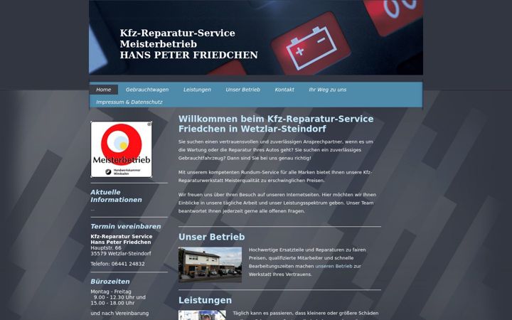Ekrānuzņēmums no friedchen-kfz.de